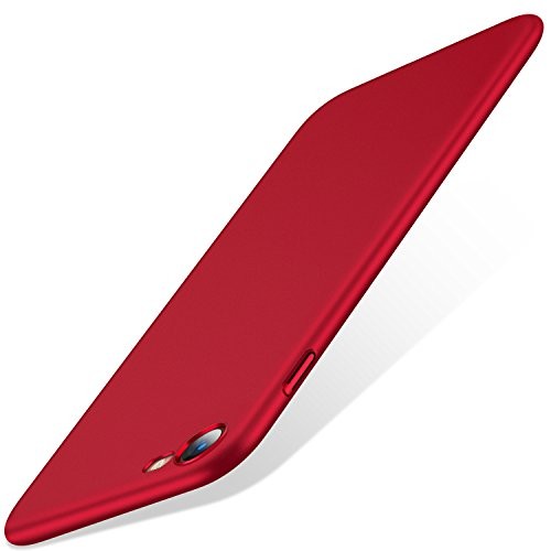 TORRAS Slim Fit iPhone 8 Case/iPhone 7 Case, Hard Plastic Full Protective Anti-Scratch Resistant Cover Case Compatible with iPhone 7 (2016)/iPhone 8 (2017), Lucky Red