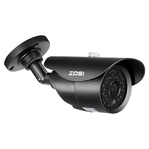 ZOSI 1080P HD 1920TVL Hybrid 4-in-1 TVI/CVI/AHD/960H CVBS CCTV Surveillance Weatherproof Bullet Security Camera 42PCS Infrared LEDs, 120ft IR Distance, For HD-TVI, AHD, CVI, and CVBS/960H analog DVR