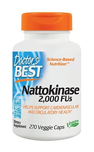 Doctor's Best Nattokinase, Non-GMO, Vegan, Gluten Free, 270 Veggie Caps