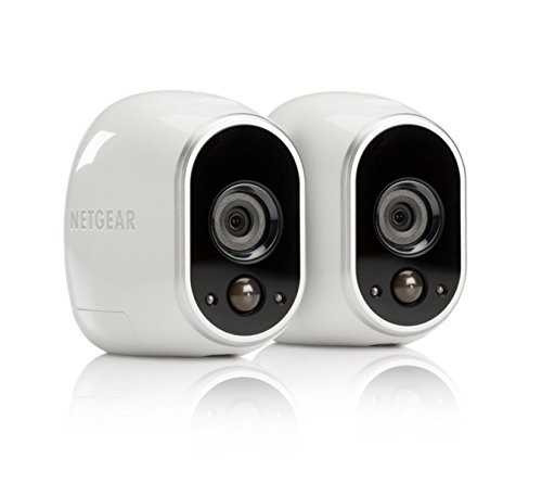 Arlo Technologies Wireless Home Security Camera System | Night vision, Indoor/Outdoor, HD Video | Includes Cloud Storage & Required Base Station | 2-Camera System plus Outdoor Mount (VMS3230C) White