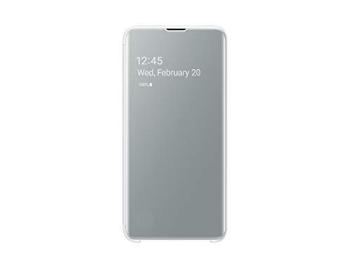 Samsung Official Original Galaxy S10 Series Clear View S-View Flip Cover Case (Green, Galaxy S10e)