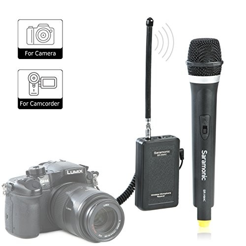 Saramonic WM4CA Professional Portable Wireless VHF Handheld Microphone System for DSLR Camera/Video Camcorder, Compatible with Canon/Nikon/Sony/Panasonic/BlackMagic/Zoom/Tascam/Roland