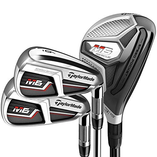 TaylorMade Golf M6 Combo Hybrid/Iron Set 4-5H, 6-PW, AW, Right Hand, Senior Flex, Graphite