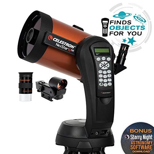 Celestron - NexStar 6SE Telescope - Computerized Telescope for Beginners and Advanced Users - Fully-Automated GoTo Mount - SkyAlign Technology - 40,000+ Celestial Objects - 6-Inch Primary Mirror