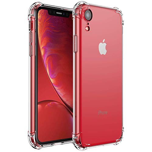 Compatible with iPhone XR Case,Comwinn Clear Anti-Scratch Shock Absorption Cover Case for iPhone XR (6.1 inch) Clear