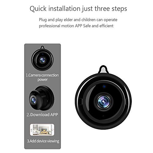 Melesplus Home Security Camera System with Motion Detection, HD Video Two-Way Audio Hidden Matte Night Vision Camera(No Light Infrared Light)