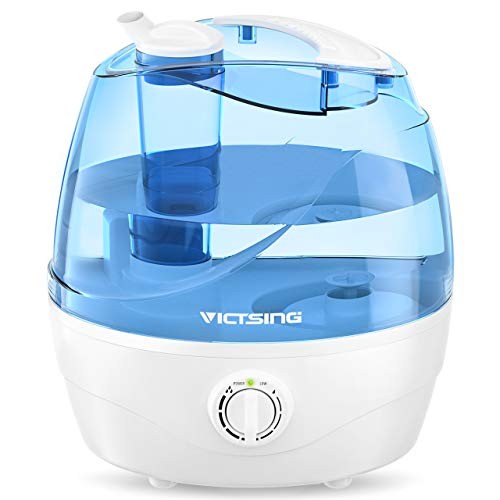 VicTsing Cool Mist Humidifier, Ultrasonic Humidifiers for Bedroom Baby, Premium Humidifying Unit with Whisper-Quiet Operation, Auto Shut-Off, Anti-Slip Handle, 12-24 Hours Working Time (BPA-Free)