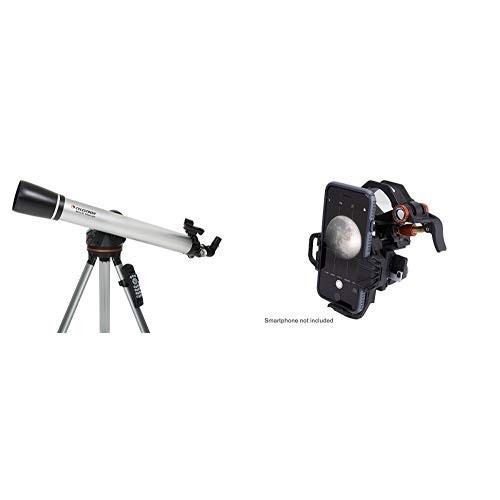 Celestron 80LCM Computerized Telescope (Black) with NexYZ 3-Axis Universal Smartphone Adapter