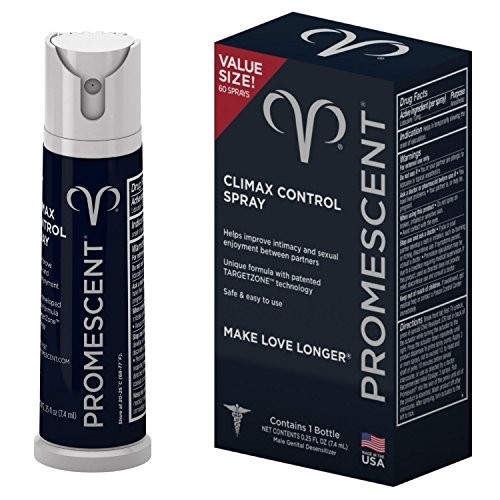 Promescent Desensitizing Delay Spray for Men Clinically Proven to Help You Last Longer in Bed - Better Maximized Sensation + Prolonged Climax For Him,7.4ml