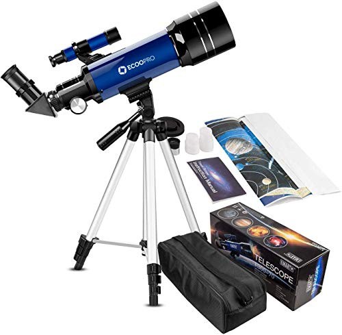 Telescope for Kids Beginners Adults, 70mm Astronomy Refractor Telescope with Adjustable Tripod & Carry Bag- Perfect Telescope Gift for Kids