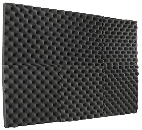 New Level 6 Pack- Acoustic Panels Studio Foam Egg Crate 2" X 12" X 12"