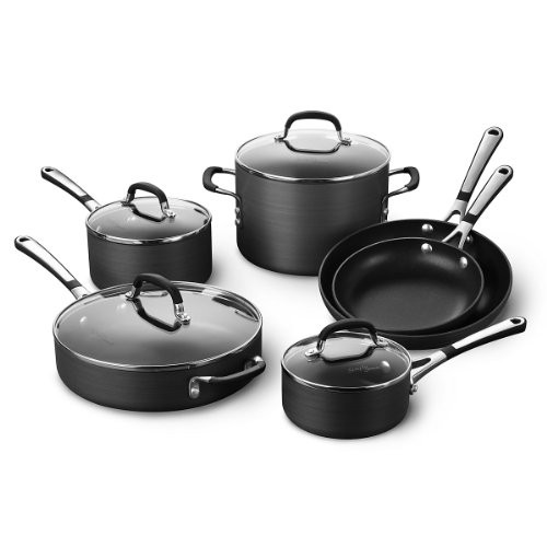 Simply Calphalon Nonstick 10 Piece Cookware Set (SA10H)