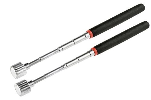 SE 30" Telescopic Magnetic Pick-Up Tools with 15-lb. Pull Capacity (2-Pack)