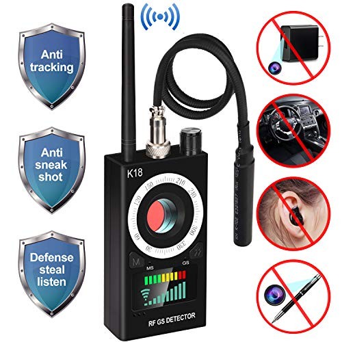 Anti Spy RF Detector, uniwood Wireless Bug Detector Signal, Hidden Camera Detectors - GSM Listening Device Finder Radar Radio Scanner Wireless Signal Alarm