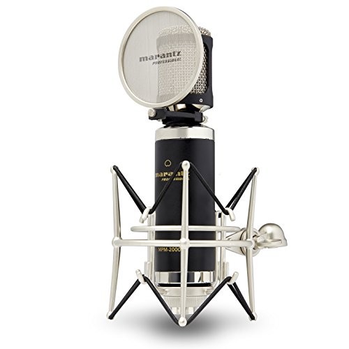 Marantz Professional MPM2000 | Premium Large Diaphragm Condenser Microphone With Pop-Shield, Shock-Mount and Aluminium Case
