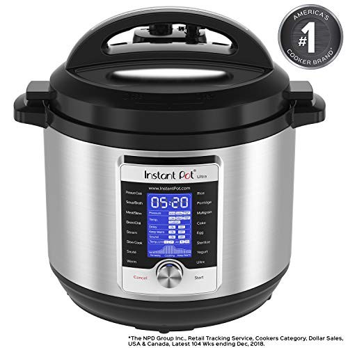 Instant Pot Ultra 8 Qt 10-in-1 Multi- Use Programmable Pressure Cooker, Slow Cooker, Rice Cooker, Yogurt Maker, Cake Maker, Egg Cooker, Sauté, Steamer, Warmer, and Sterilizer