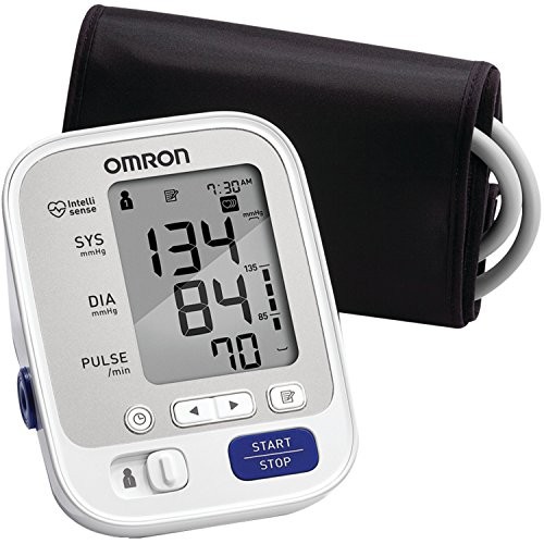 Omron 5 Series Upper Arm Blood Pressure Monitor; 2-User, 100-Reading Memory, Soft Wide-Range Cuff, 1 Dr. Recommended by Omron