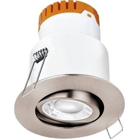 Aurora Enlite E8 8W IP20 Dimmable 4000K Downlight (Satin Nickel) - EN-DE82SN/40
