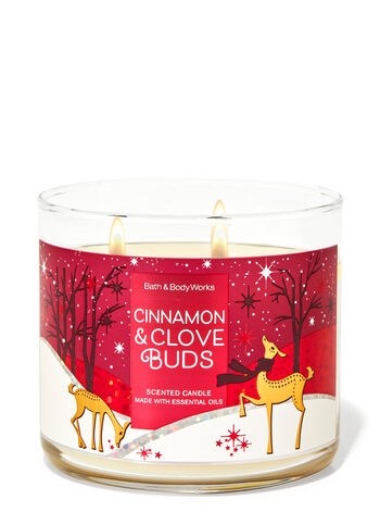 3-WICK CANDLE, CINNAMON CLOVE BUDS