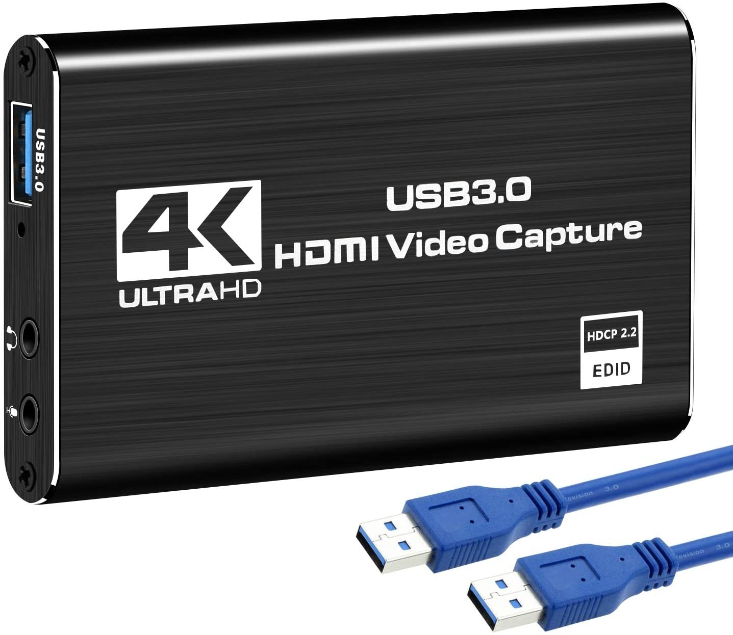 DIGITNOW 4K Audio Video Capture Card, USB 3.0 HDMI Video Capture Device, Full HD 1080P for Game Recording, Live Streaming Broadcasting