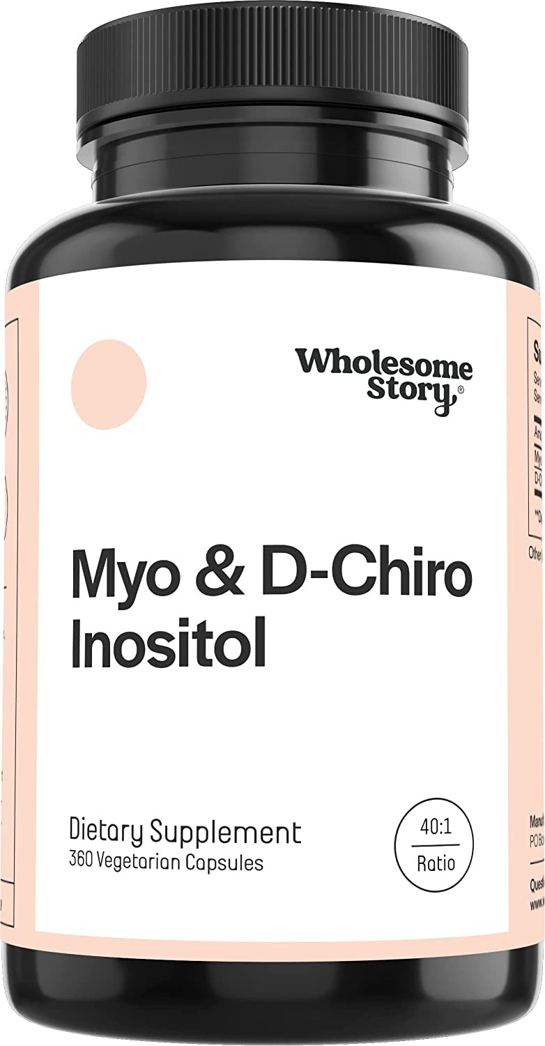 Myo-Inositol & D-Chiro Inositol Blend Capsule | 90-Day Supply | Most Beneficial 40:1 Ratio | Hormonal Balance & Healthy Ovarian Function Support for Women | Vitamin B8 | 360 Inositol Supplement Caps 