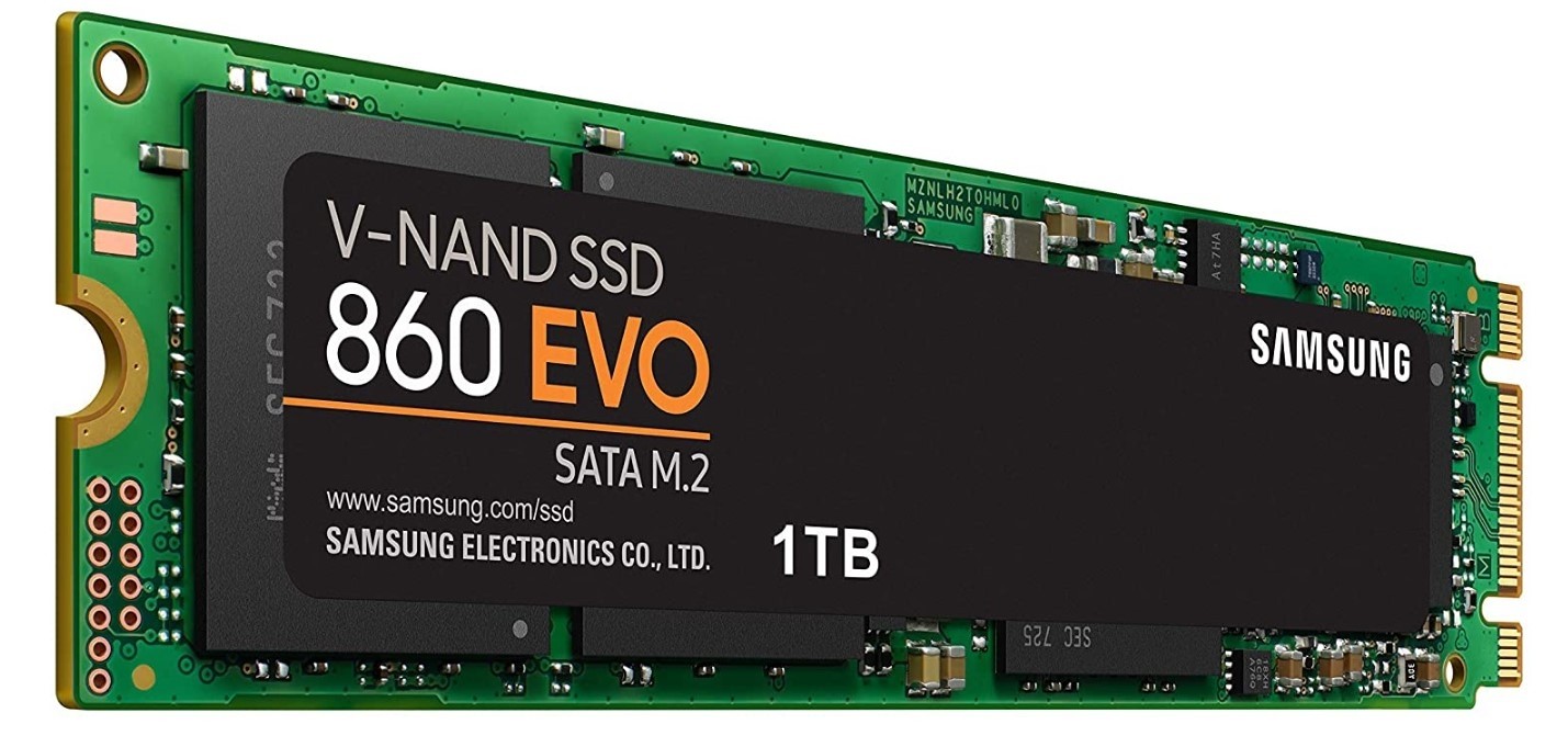 Samsung 860 EVO SSD 1TB - M.2 SATA Internal Solid State Drive with V-NAND Technology (MZ-N6E1T0BW)