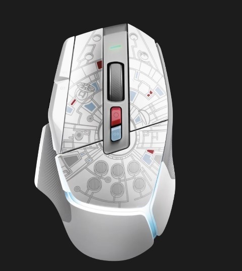 Logitech G502 X PLUS Millenium Falcon Edition Gaming Mouse, LIGHTSPEED Wireless RGB Gaming Mouse - LIGHTFORCE hybrid switches, LIGHTSYNC RGB, HERO 25K gaming sensor, compatible with PC - macOS/Windows