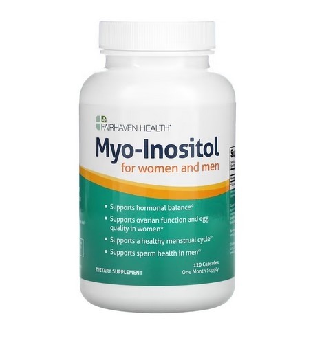 Fairhaven Health, Myo-Inositol, For Women and Men, 120 Capsules
