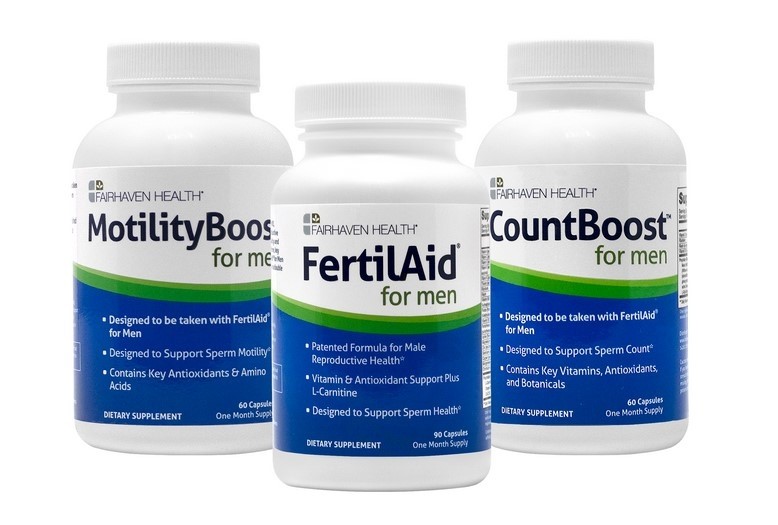 Fairhaven Health Male FertilAid CountBoost MotilityBoost Fertility Starter Pack