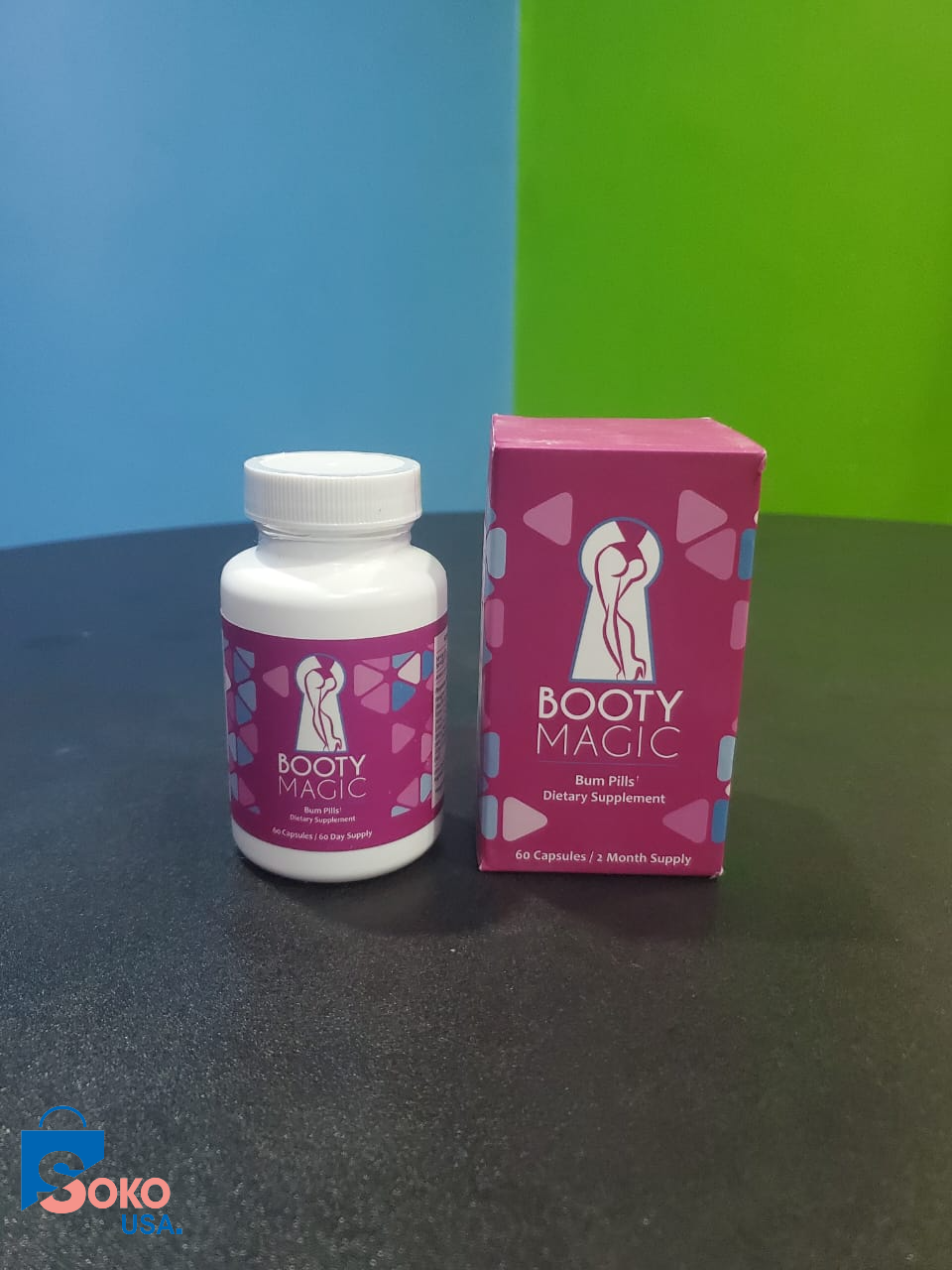 Butt Enhancement Pills - 2 Months Supply of Booty Pills, Bum Pills for Bigger, Rounder, Volumized Butt with Maca Root Extract, Fenugreek Extract
