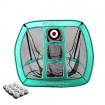 Rukket Pop Up Golf Chipping Net | Outdoor/Indoor Golfing Target Accessories and Backyard Practice Swing Game with 12 Foam Training Balls (Blue)