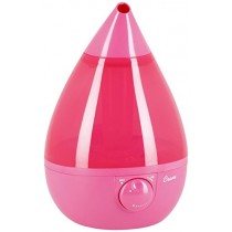 Crane Ultrasonic Cool Mist Humidifier, Filter-Free, 1 Gallon, for Home Bedroom Baby Nursery and Office, Pink