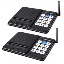Wireless Intercom System for Home,Sanzuco Wireless Intercom System 1 Mile Range for Office, 10 Channel 3 Private Code Room to Room Intercom (2 Packs)