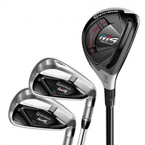 TaylorMade M4 Combo Iron Set (Set of 7 total clubs: 6-PW, 4 Hybrid, 5 Hybrid, Right Hand, Stiff Flex)