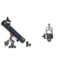 Celestron 31035 AstroMaster 76 EQ Reflector Telescope with Basic Smartphone Adapter 1.25" Capture Your Discoveries