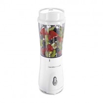 Hamilton Beach Personal Smoothie Blender with 14 oz Travel Cup and Lid, White 51101V