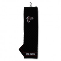 Team Golf NFL Atlanta Falcons Embroidered Golf Towel, Checkered Scrubber Design, Embroidered Logo