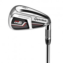 TaylorMade Golf M6 Iron Set, 5-PW, AW, SW, Left Hand, Stiff Flex Shaft: Fujikura Atmos Orange