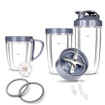 NutriBullet Parts kit ULTIMATE Cups & Blade &Top Gear & Gaskets & Shock Pad Replacement Set for NutriBullet High-Speed Blender/Mixer System|13-Piece Replacement Set for NutriBullet 600W-900W Series