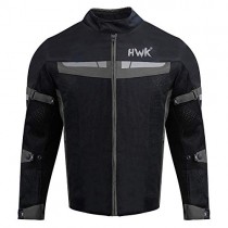 HWK Mesh Motorcycle Jacket Riding Air Motorbike Jacket Biker CE Armored Breathable (X-Large, Black)