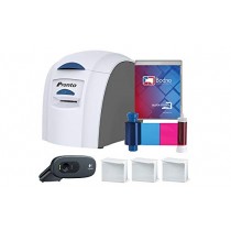 Magicard Pronto ID Card Printer & Complete Supplies Package with Bodno Silver Edition ID Software