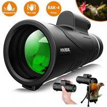 Monocular Telescope - 12X50 High Power 【HD Monocular for Bird Watching】 with Smartphone Holder & Tripod IPX7 Waterproof Monocular Made by Hyper FMC BAK4 Prism & Eco-Friendly Materials
