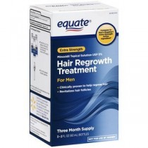 Equate - Hair Regrowth Treatment for Men with Minoxidil 5% Extra Strength, 3 Month Supply, 2 Ounce Bottle, 3 Count