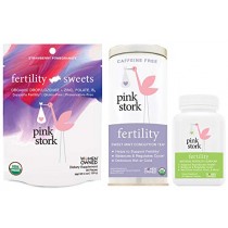 Pink Stork Fertility Bundle: Fertility Tea, Sweets & Support Supplements, for Hormone Balance & Cycle Regulation, Support Fertility Naturally Drug Free