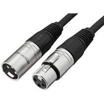 AmazonBasics XLR Male to Female Microphone Cable - 10 Feet, Black