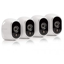 Arlo - Wireless Home Security Camera System with Motion Detection | Night vision, Indoor/Outdoor, HD Video, Wall Mount | Cloud Storage Included | 4 camera kit (VMS3430)