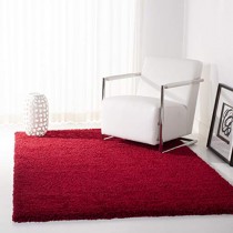 Safavieh California Premium Shag Collection SG151-4040 Red Area Rug (8'6" x 12')