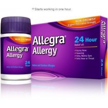 Allegra 24 Hour Allergy Tablets 2 Pack (45 Tablets) Guarantee a Unique Composition