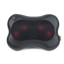 Zyllion Shiatsu Back Neck Massager - Kneading Massage Pillow with Heat for Shoulders, Lower Back, Calf, Legs, Foot - Use at Home, Office, and Car, ZMA-13-BK (Black)