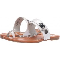 G by GUESS Womens Loren Open Toe Casual Slide Sandals, White, Size 9.0